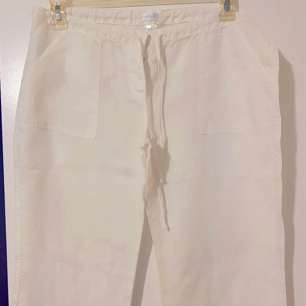 AQUA 💯 linen pants - Picture 3 of 7